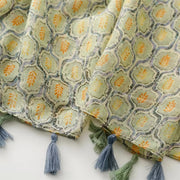 Avacado Green Cotton Viscose Scarf
