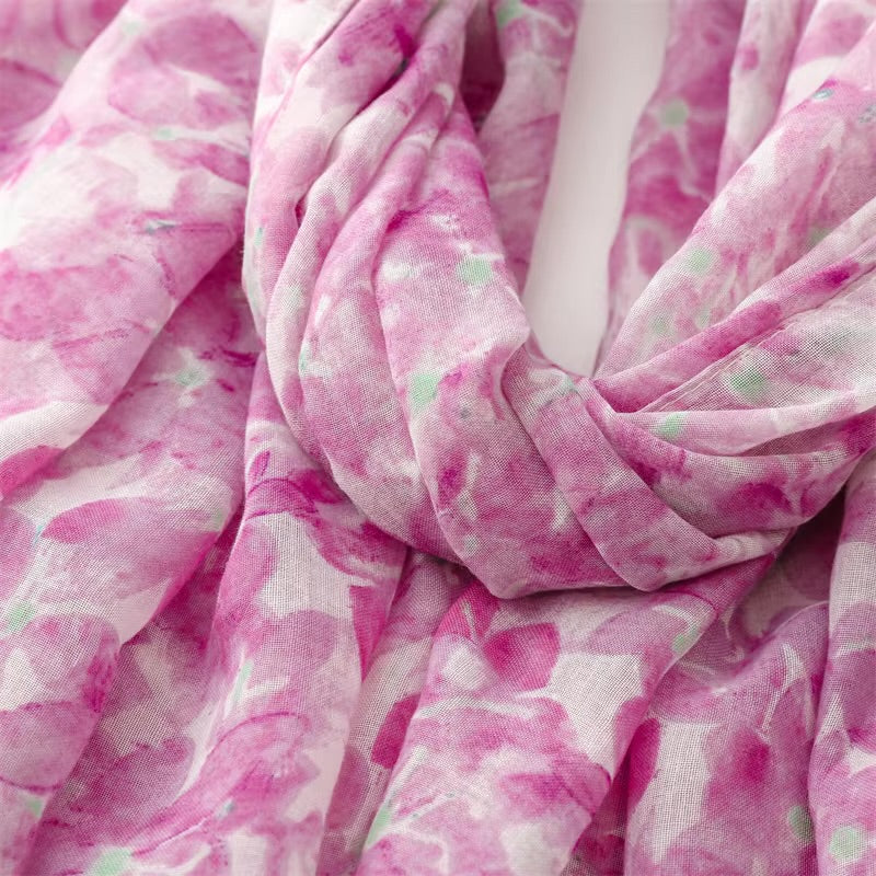 Petals Cotton Viscose Scarf