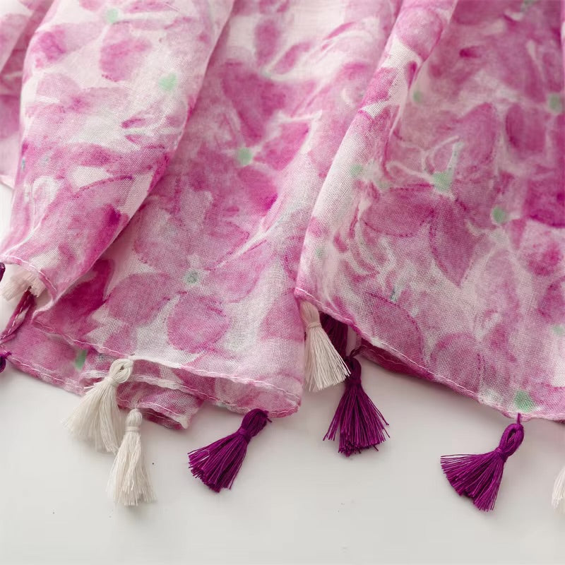 Petals Cotton Viscose Scarf
