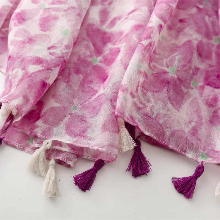 Petals Cotton Viscose Scarf