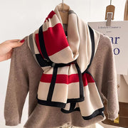 Plaid Soft Cotton Wool Scarf
