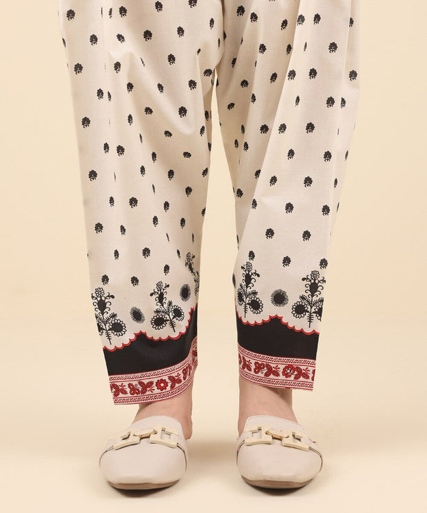 2 Piece Printed Cambric Suit - Sapphire