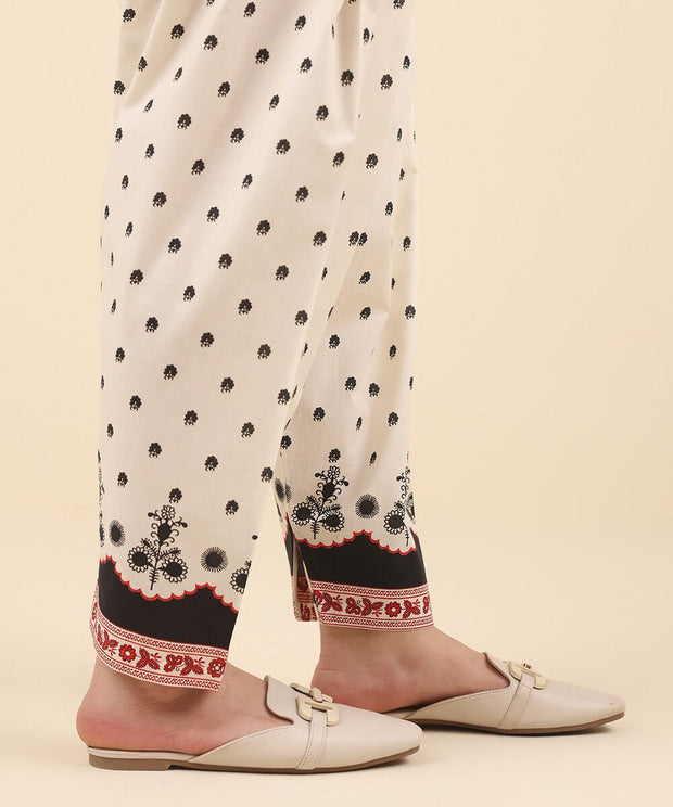 2 Piece Printed Cambric Suit - Sapphire