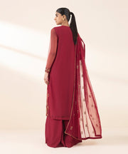 3 PIECE - EMBROIDERED NET SUIT