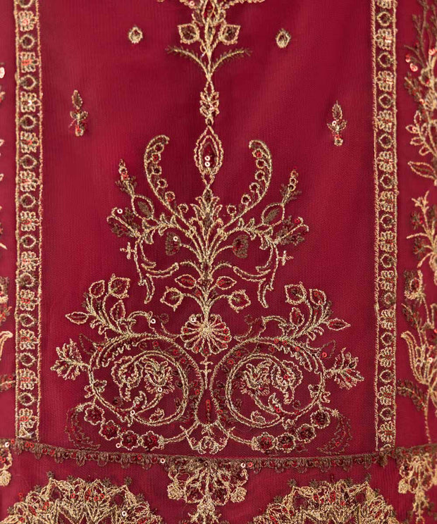 3 PIECE - EMBROIDERED NET SUIT