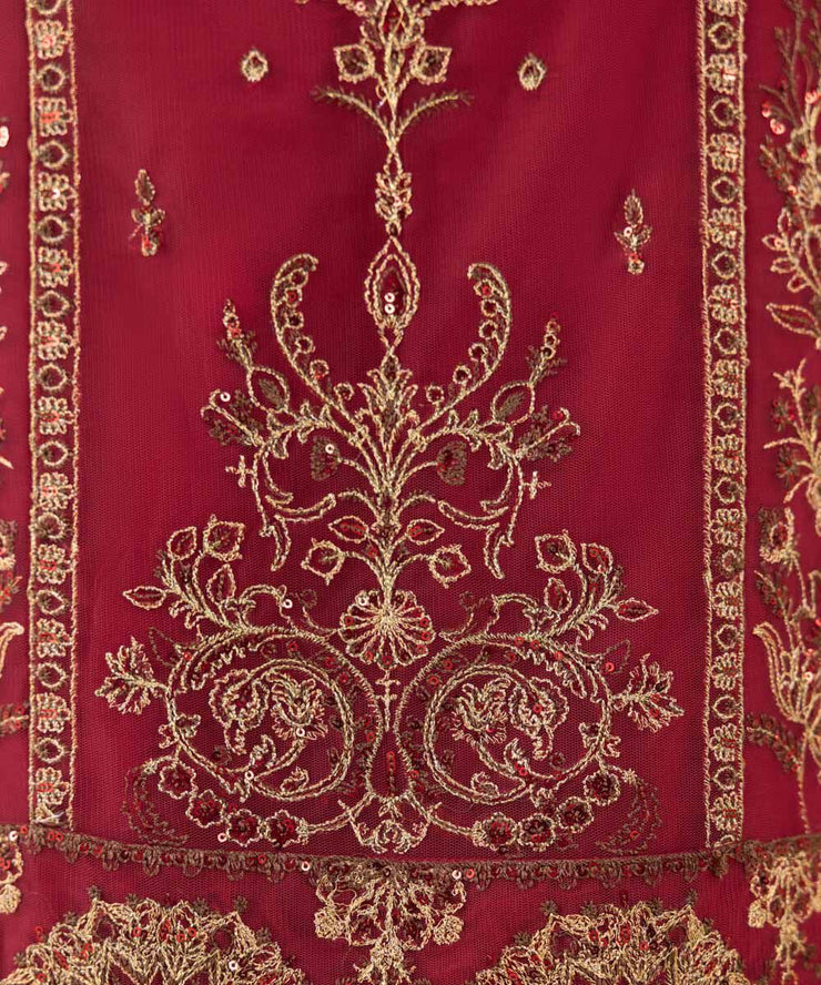 3 PIECE - EMBROIDERED NET SUIT
