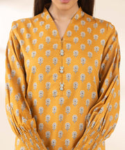 3 Piece Printed Cotton Suit - Sapphire