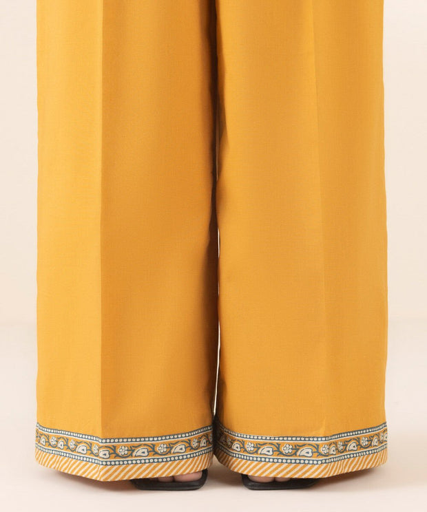 3 Piece Printed Cotton Suit - Sapphire