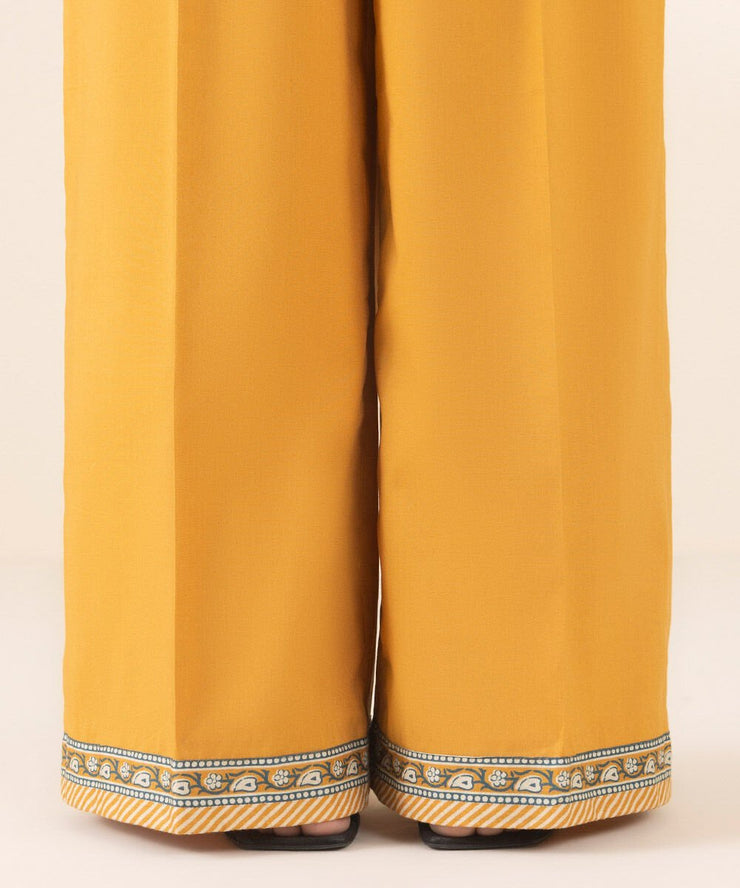 3 Piece Printed Cotton Suit - Sapphire