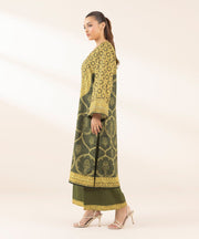 3 PIECE - EMBELLISHED SILK SUIT - Sapphire