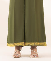 3 PIECE - EMBELLISHED SILK SUIT - Sapphire