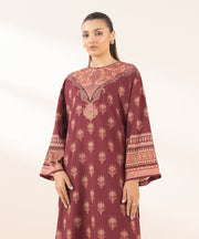 3 PIECE - EMBELLISHED SILK SUIT - Sapphire