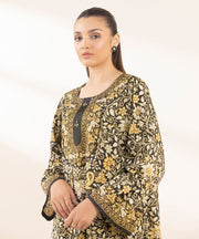 3 PIECE - EMBELLISHED SILK SUIT - Sapphire