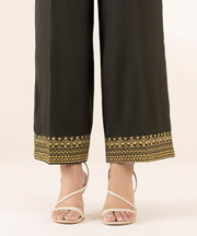 3 PIECE - EMBELLISHED SILK SUIT - Sapphire