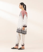 2 Piece Printed Cambric Suit - Sapphire