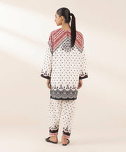 2 Piece Printed Cambric Suit - Sapphire