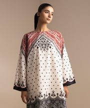 2 Piece Printed Cambric Suit - Sapphire