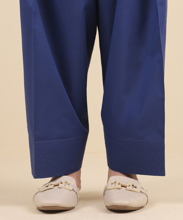 2 Piece Printed Cambric Suit - Sapphire