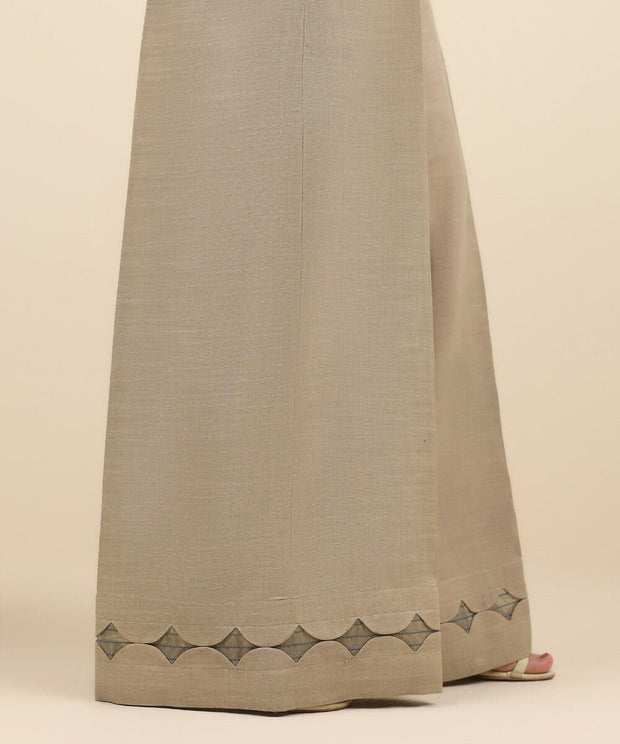 3 Piece Embroidered Cotton Jacquard Suit with Chiffon Dupatta