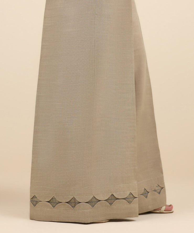 3 Piece Embroidered Cotton Jacquard Suit with Chiffon Dupatta