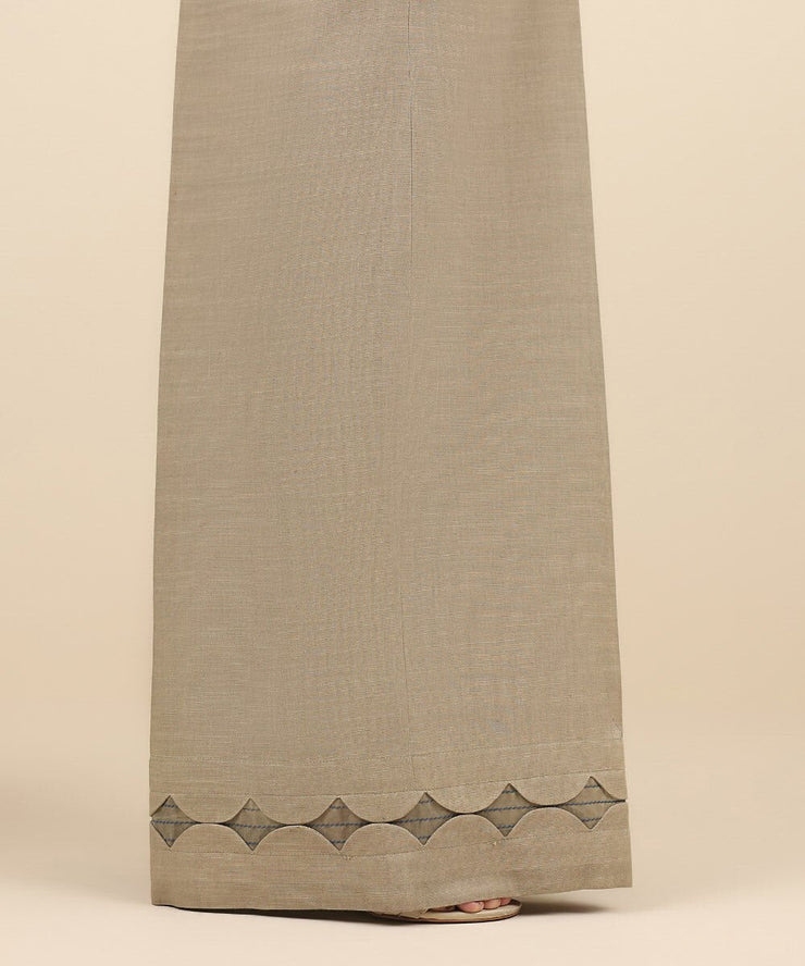 3 Piece Embroidered Cotton Jacquard Suit with Chiffon Dupatta