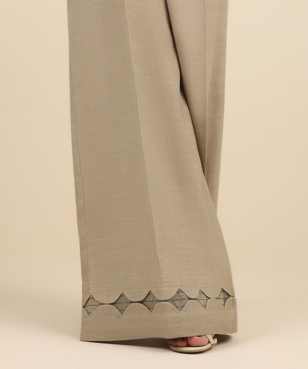 3 Piece Embroidered Cotton Jacquard Suit with Chiffon Dupatta