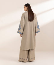 3 Piece Embroidered Cotton Jacquard Suit with Chiffon Dupatta