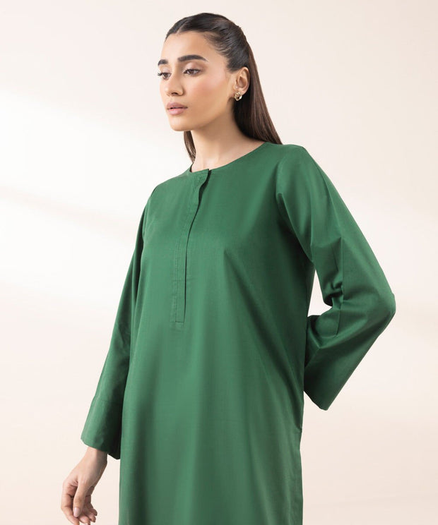 2 Piece Solid Cotton Viscose Suit