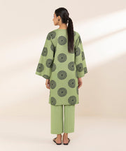 2 Piece Printed Cambric Suit - Sapphire