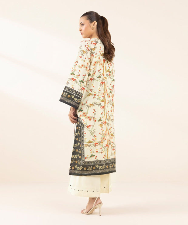 3 Piece Embellished Silk Suit - Sapphire