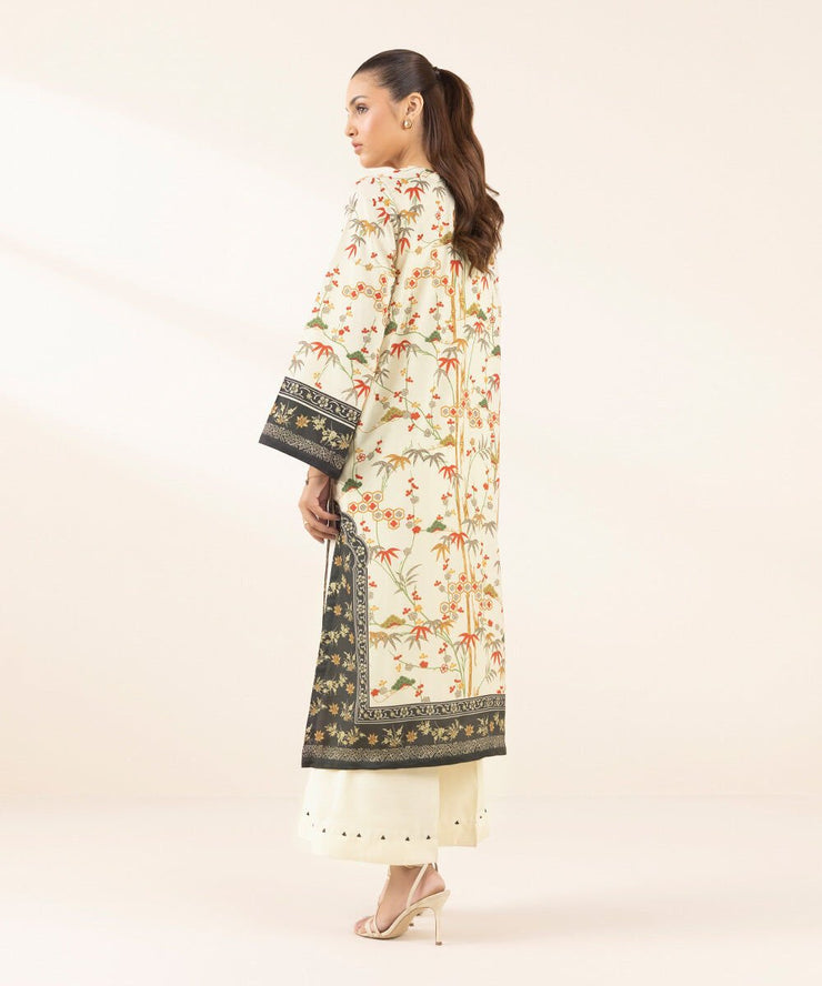 3 Piece Embellished Silk Suit - Sapphire