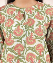 Printed Khaddar Shirt - Sapphire
