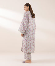 Printed Khaddar Shirt - Sapphire