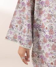 Printed Khaddar Shirt - Sapphire