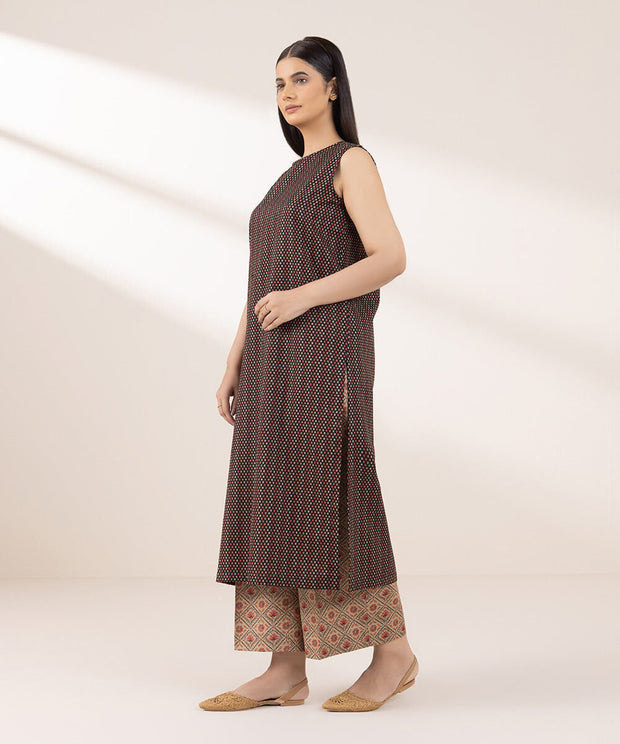 2 PIECE SUIT KHADDAR - Sapphire