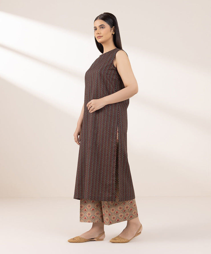 2 PIECE SUIT KHADDAR - Sapphire