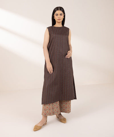 2 PIECE SUIT KHADDAR - Sapphire