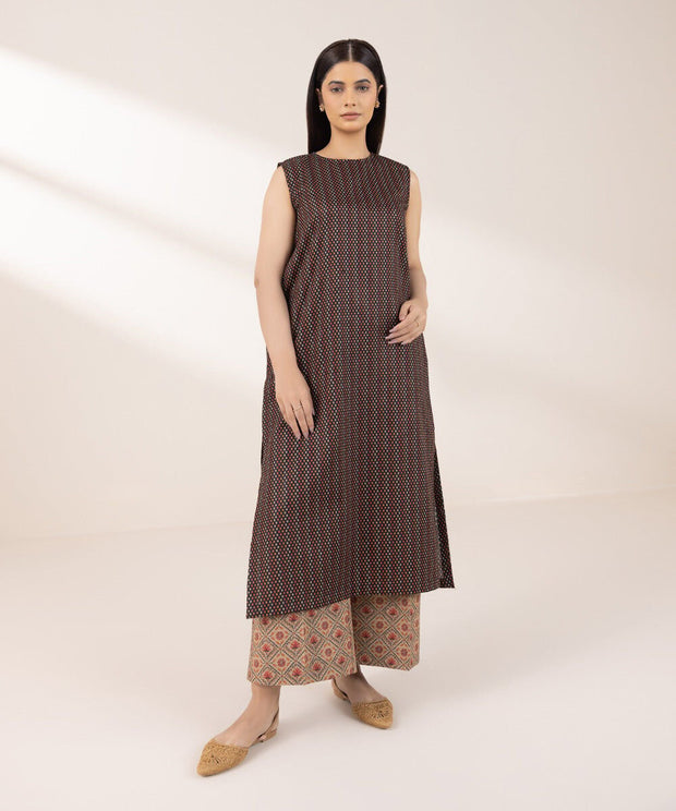 2 PIECE SUIT KHADDAR - Sapphire