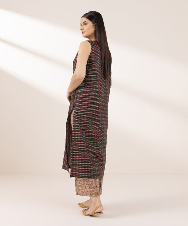 2 PIECE SUIT KHADDAR - Sapphire