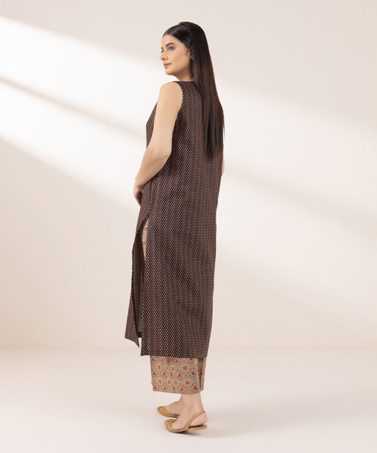 2 PIECE SUIT KHADDAR - Sapphire