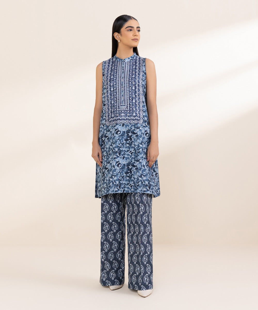 2 PIECE - EMBROIDERED KHADDAR SUIT