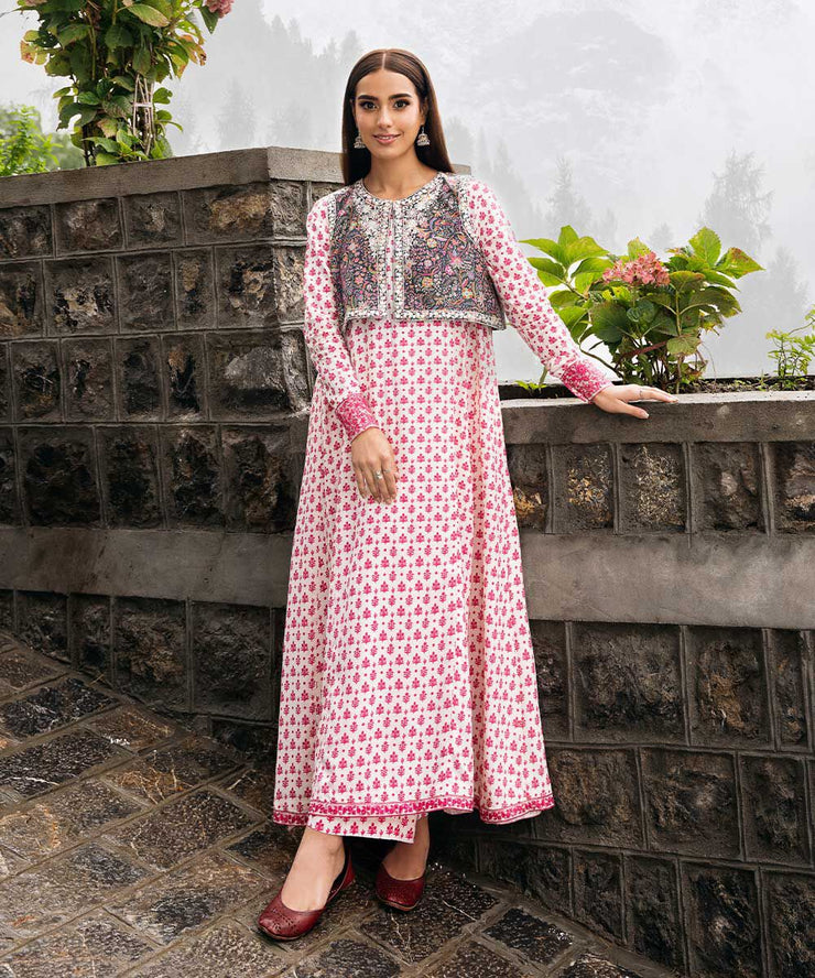 EMBROIDERED KARANDI FLARED SHIRT