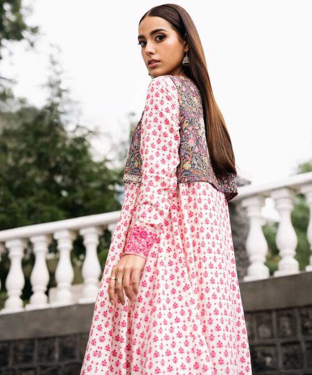 EMBROIDERED KARANDI FLARED SHIRT