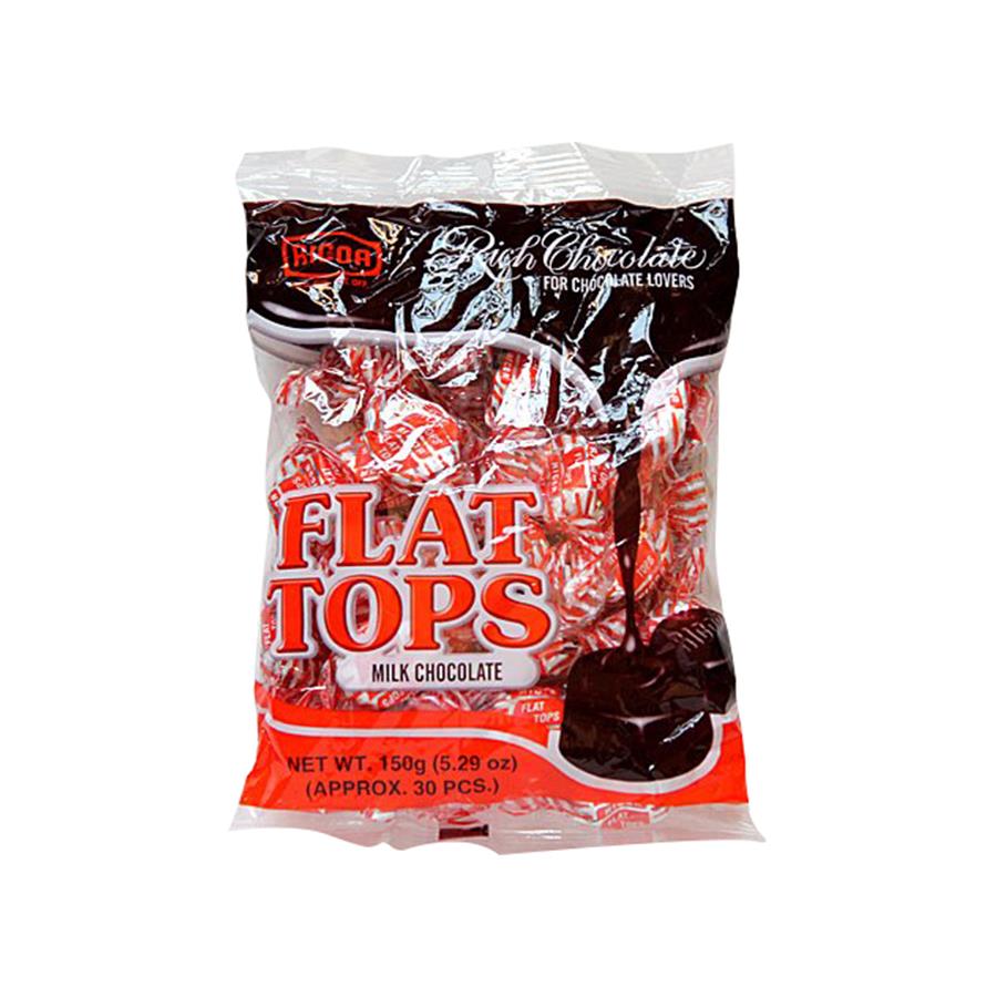 Ricoa Flat Tops Milk Chocolate 150g