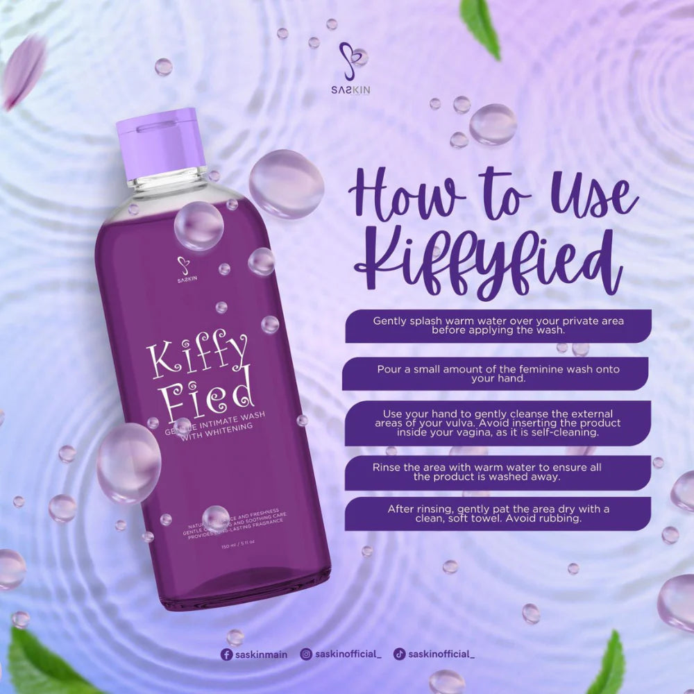 Saskin KIFFY FIED Gentle Intimate Wash with Cooling Effect - 150ml