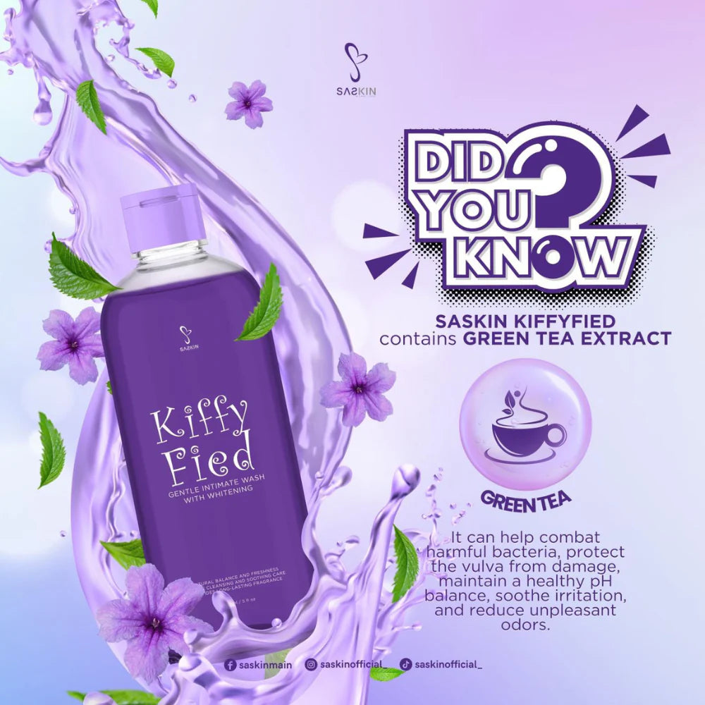 Saskin KIFFY FIED Gentle Intimate Wash with Cooling Effect - 150ml