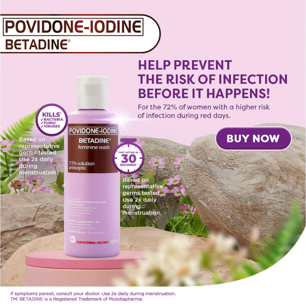 Betadine Povidone-Iodine Antiseptic Feminine Wash - 100ml