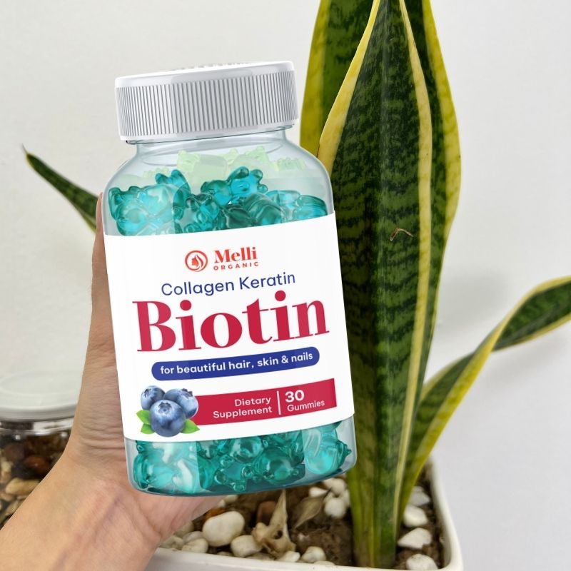 Melli Organic Collagen Keratin Biotin Gummies