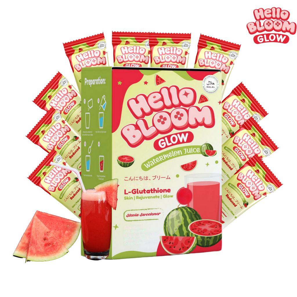 Hello BLOOM GLEAM Milky Melon Collagen Drink (10 Sachets)