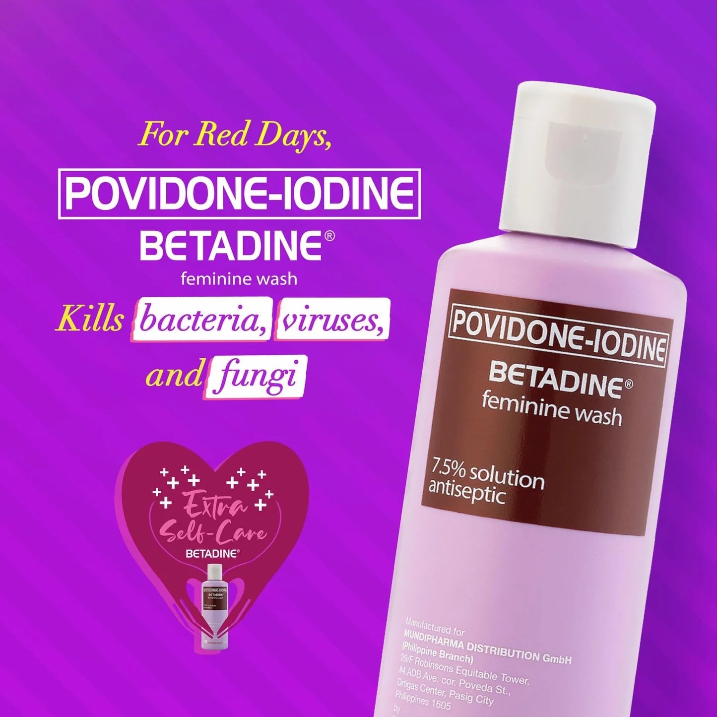 Betadine Povidone-Iodine Antiseptic Feminine Wash - 100ml